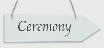 Wooden Arrow Whitewash 30.5cm x 7.6cm Ceremony 1pc - Accessories